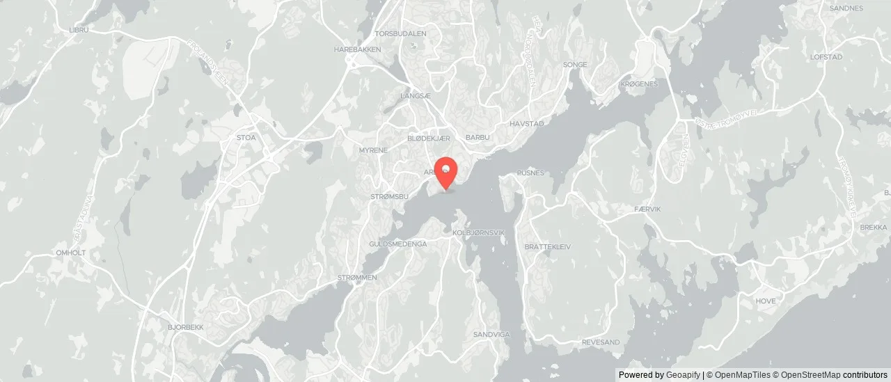 Arendal Tyholmen ferjekai to Svinodden ferjekai