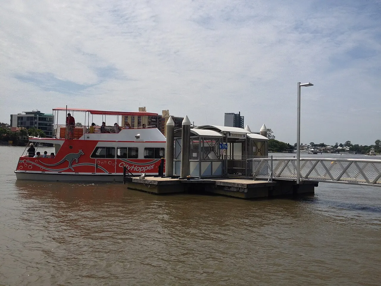 Dockside ferry terminal