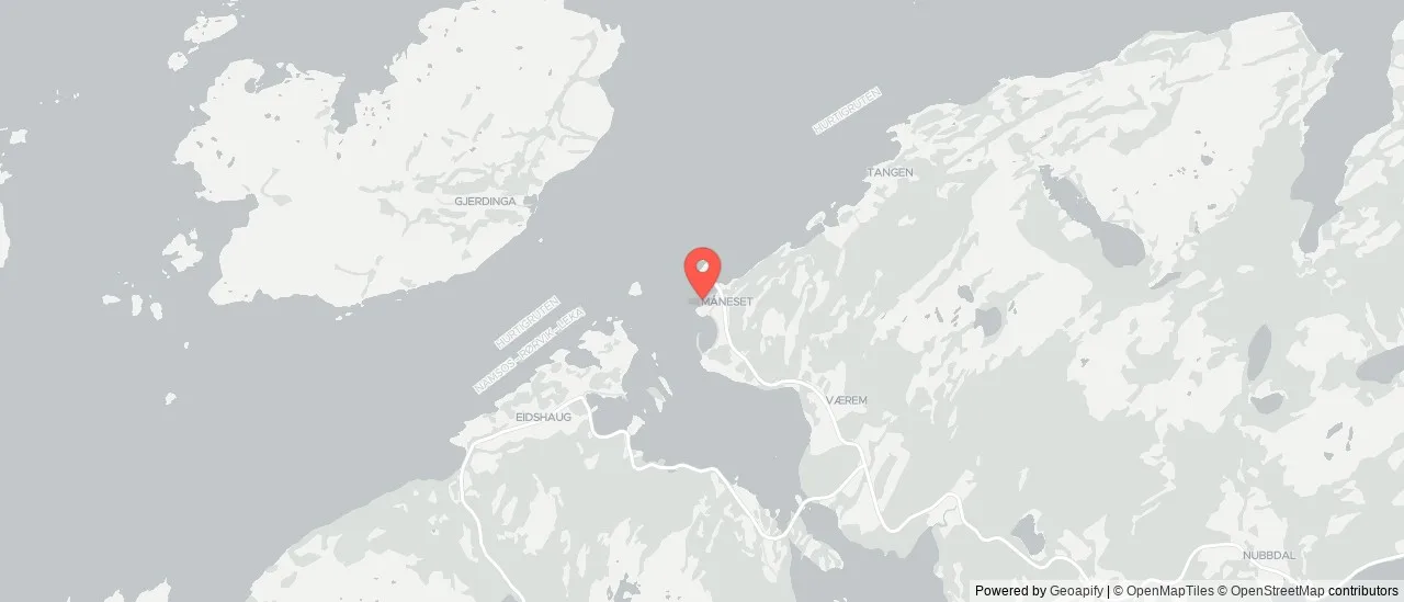 Måneset hurtigbåtkai to Tennfjordvågen hurtigbåtkai