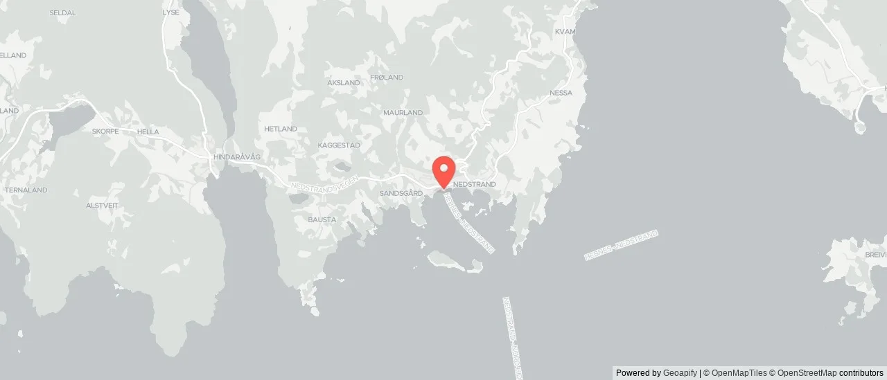 Nedstrand ferjekai to Hebnes ferjekai